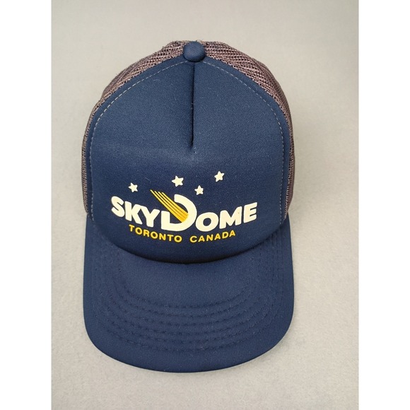 SkyDome Other - Vintage SkyDome Toronto Canada Trucker Hat Navy Blue Snapback Mesh Cap Retro